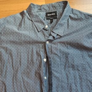 Bonobos Men's Gray Polka Dot Shirt